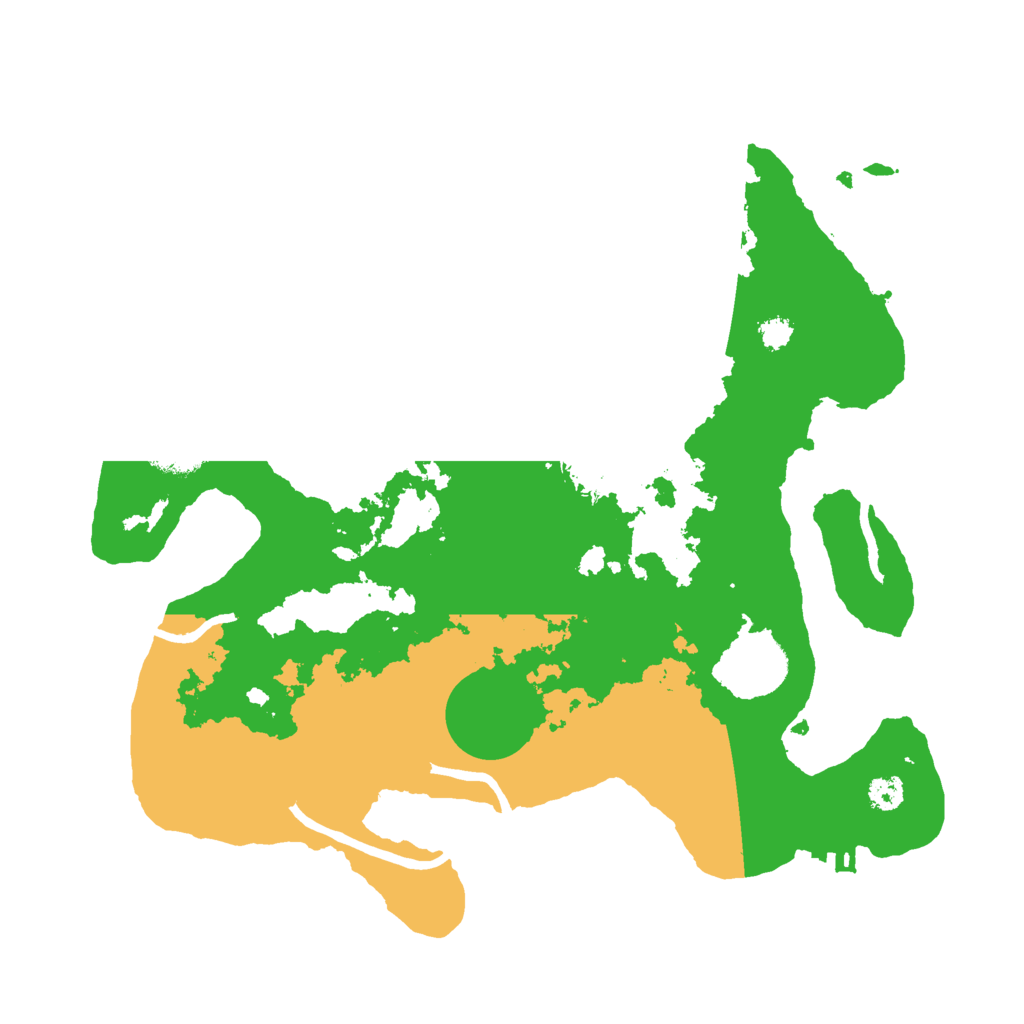 Biome Rust Map: Procedural Map, Size: 3000, Seed: 29910