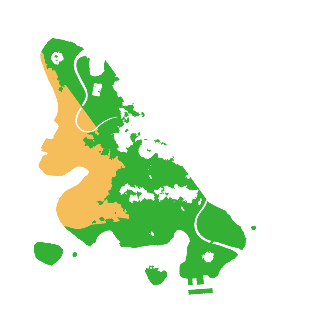 Biome Rust Map: Procedural Map, Size: 2600, Seed: 735215350