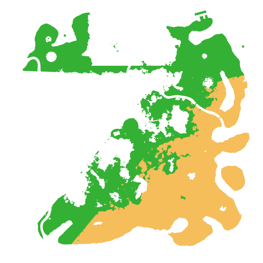 Biome Rust Map: Procedural Map, Size: 4500, Seed: 1279405266