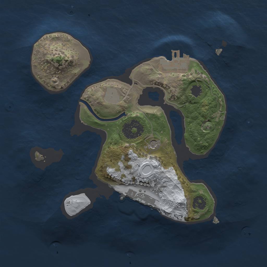 Rust Map: Procedural Map, Size: 2000, Seed: 11122010, 8 Monuments