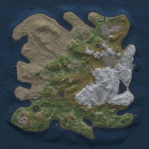 Thumbnail Rust Map: Procedural Map, Size: 3500, Seed: 1357145533, 17 Monuments