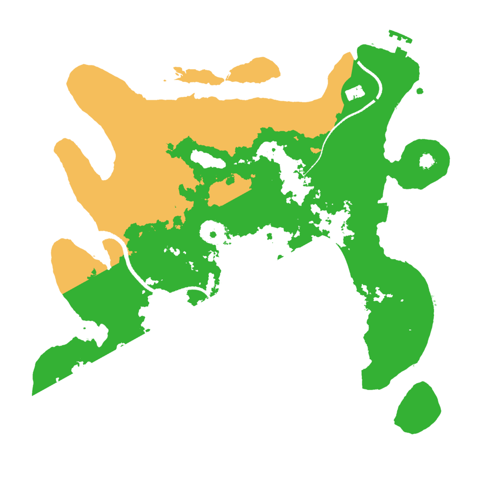 Biome Rust Map: Procedural Map, Size: 3000, Seed: 570160433