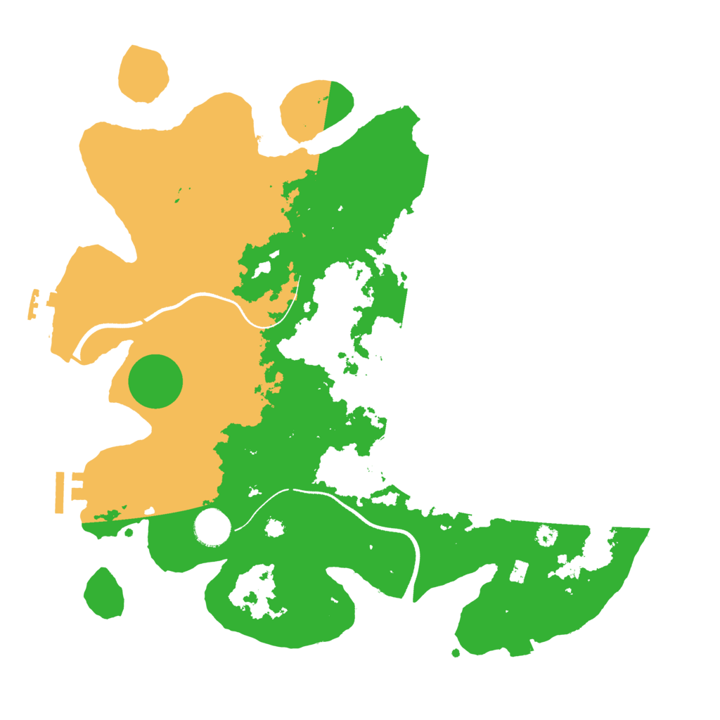 Biome Rust Map: Procedural Map, Size: 3500, Seed: 1635969481