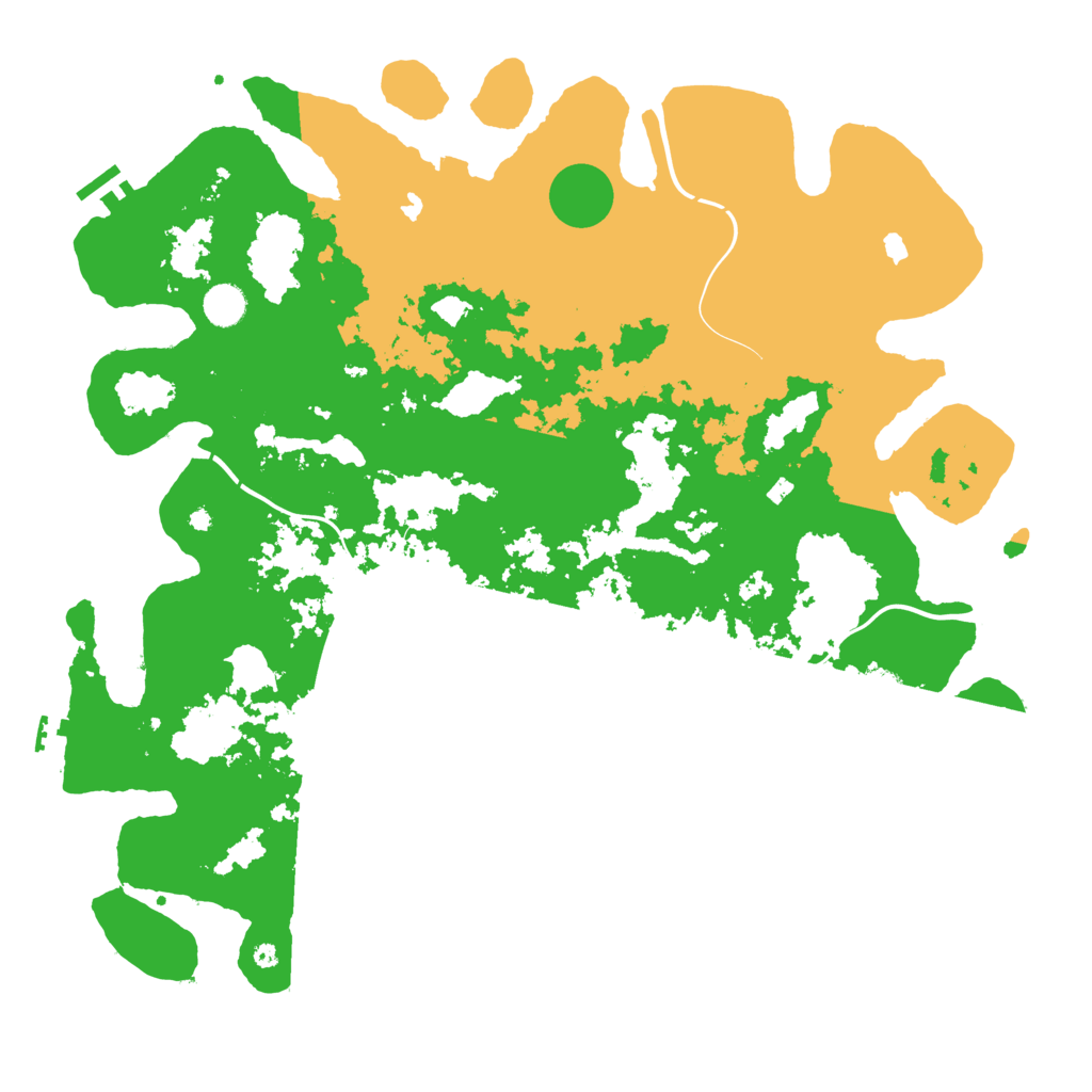 Biome Rust Map: Procedural Map, Size: 4500, Seed: 12891233