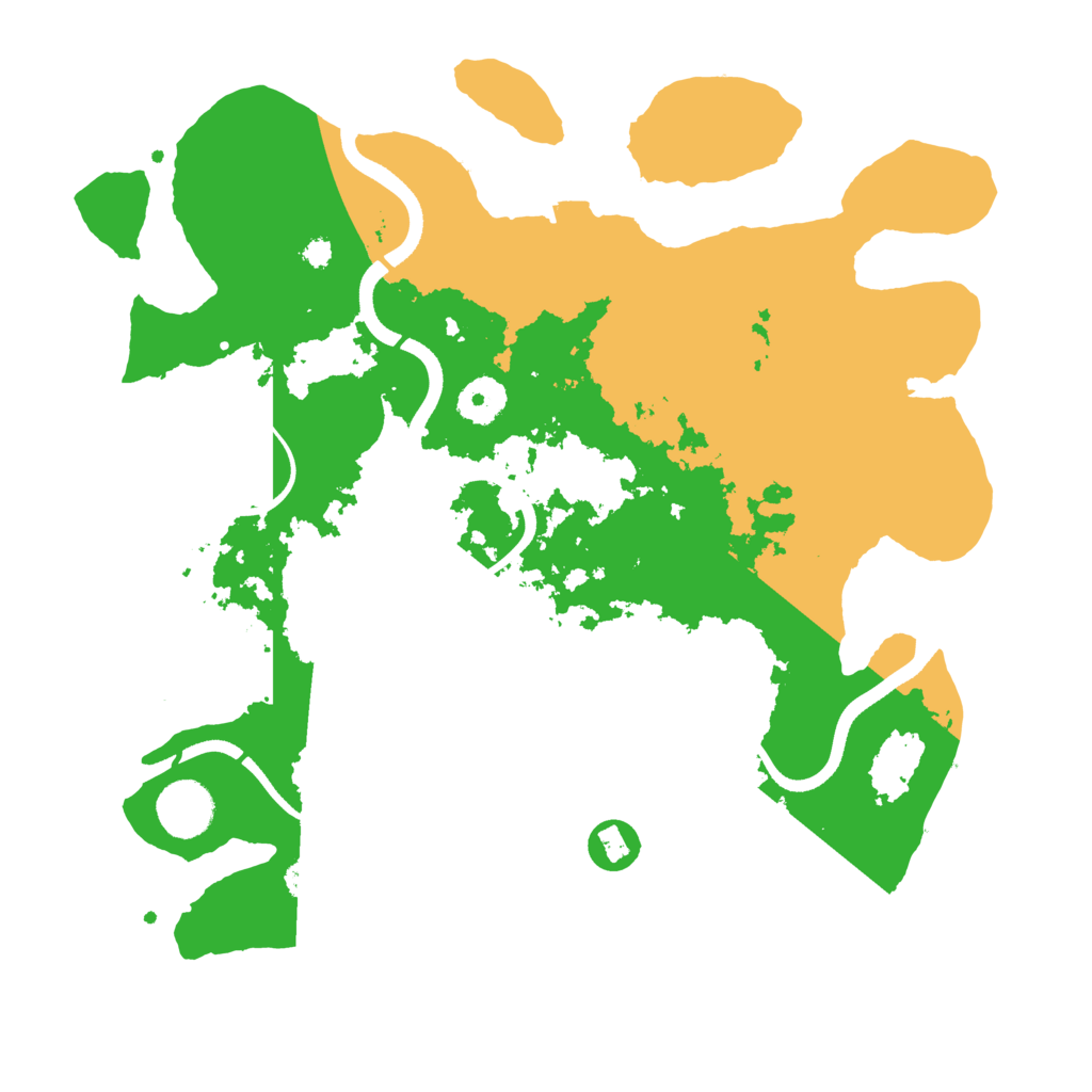 Biome Rust Map: Procedural Map, Size: 3500, Seed: 257351588