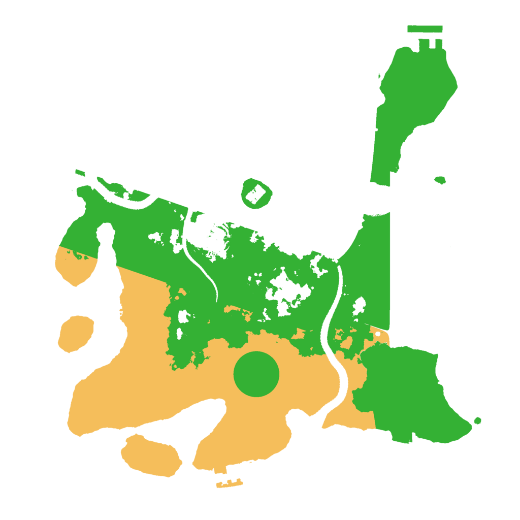 Biome Rust Map: Procedural Map, Size: 3000, Seed: 89456