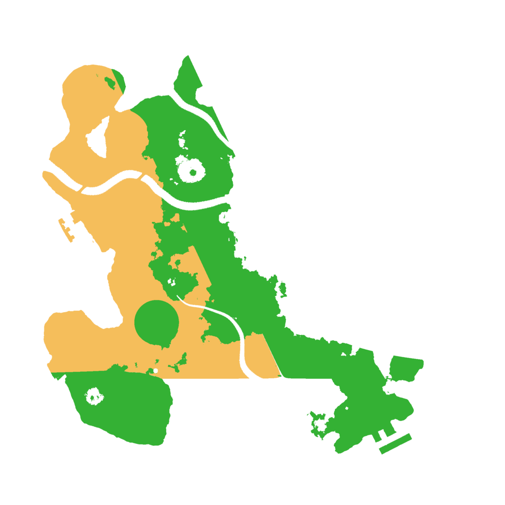 Biome Rust Map: Procedural Map, Size: 3000, Seed: 91541