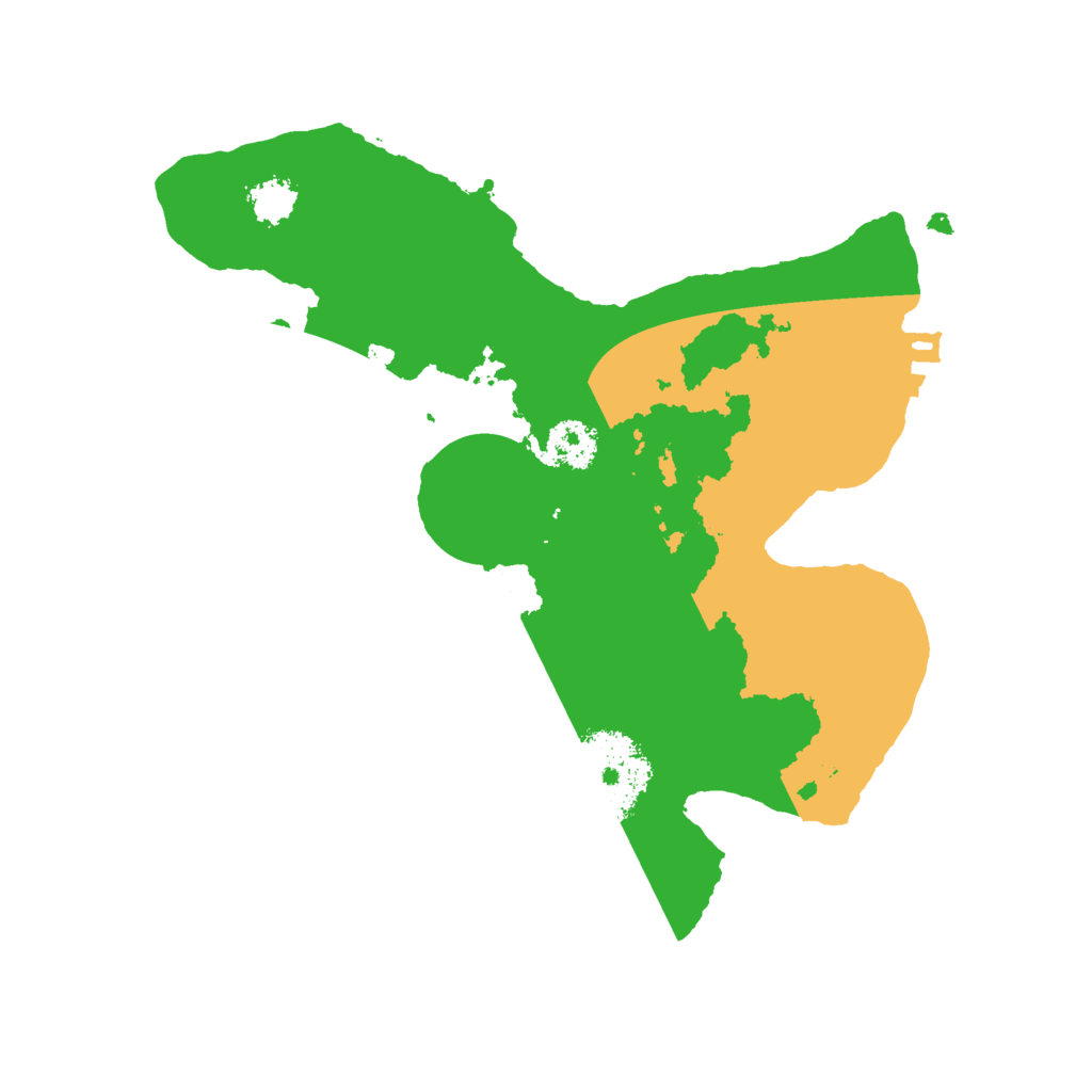 Biome Rust Map: Procedural Map, Size: 2200, Seed: 80315167
