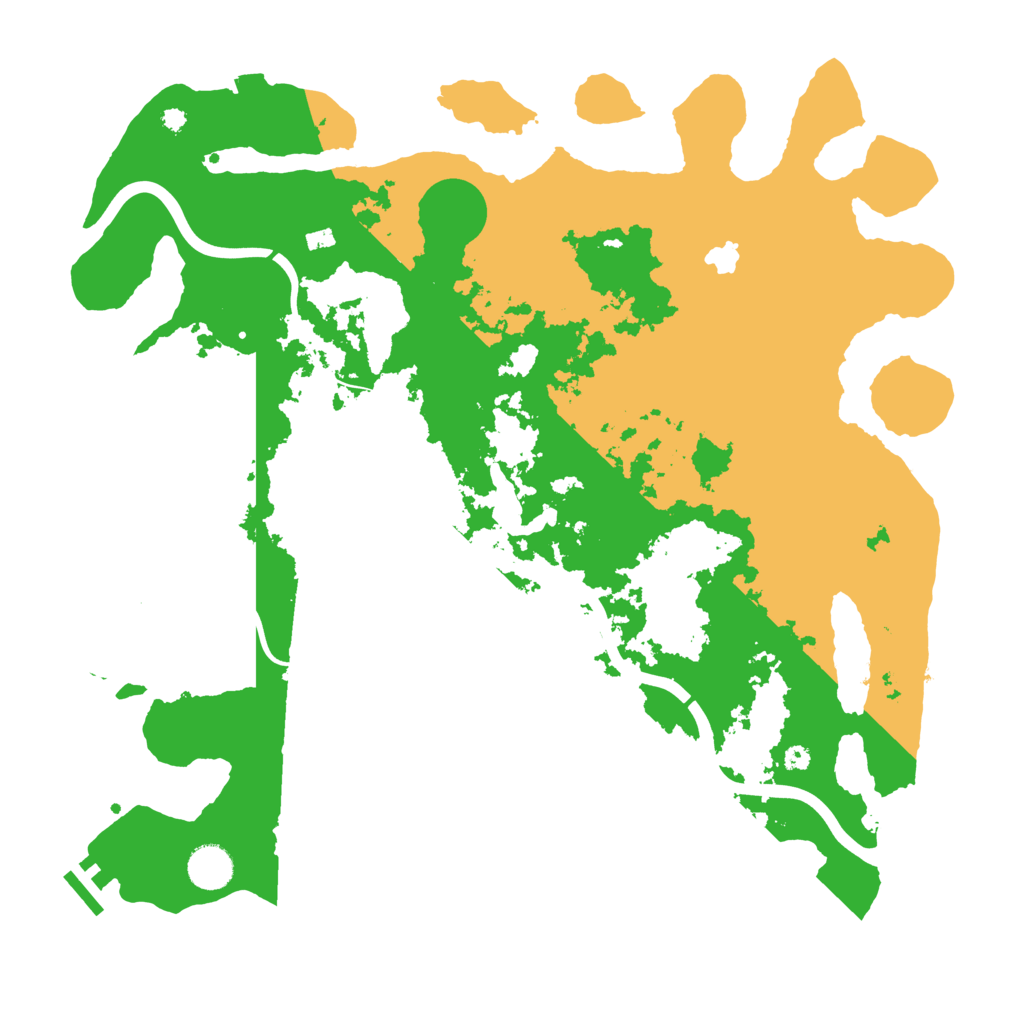 Biome Rust Map: Procedural Map, Size: 4000, Seed: 351299