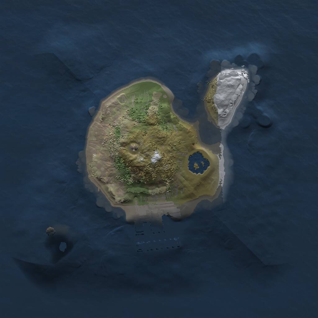 Rust Map: Procedural Map, Size: 1500, Seed: 10210004, 2 Monuments