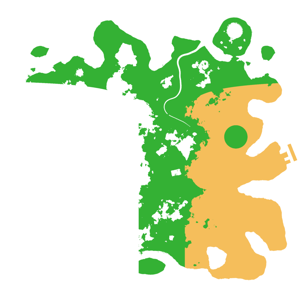 Biome Rust Map: Procedural Map, Size: 3500, Seed: 28183