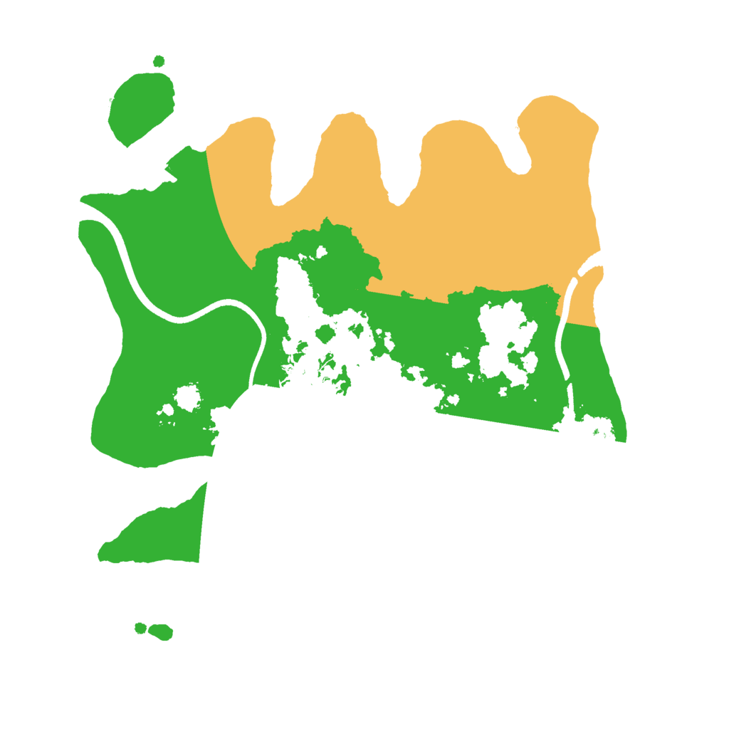 Biome Rust Map: Procedural Map, Size: 2500, Seed: 130524