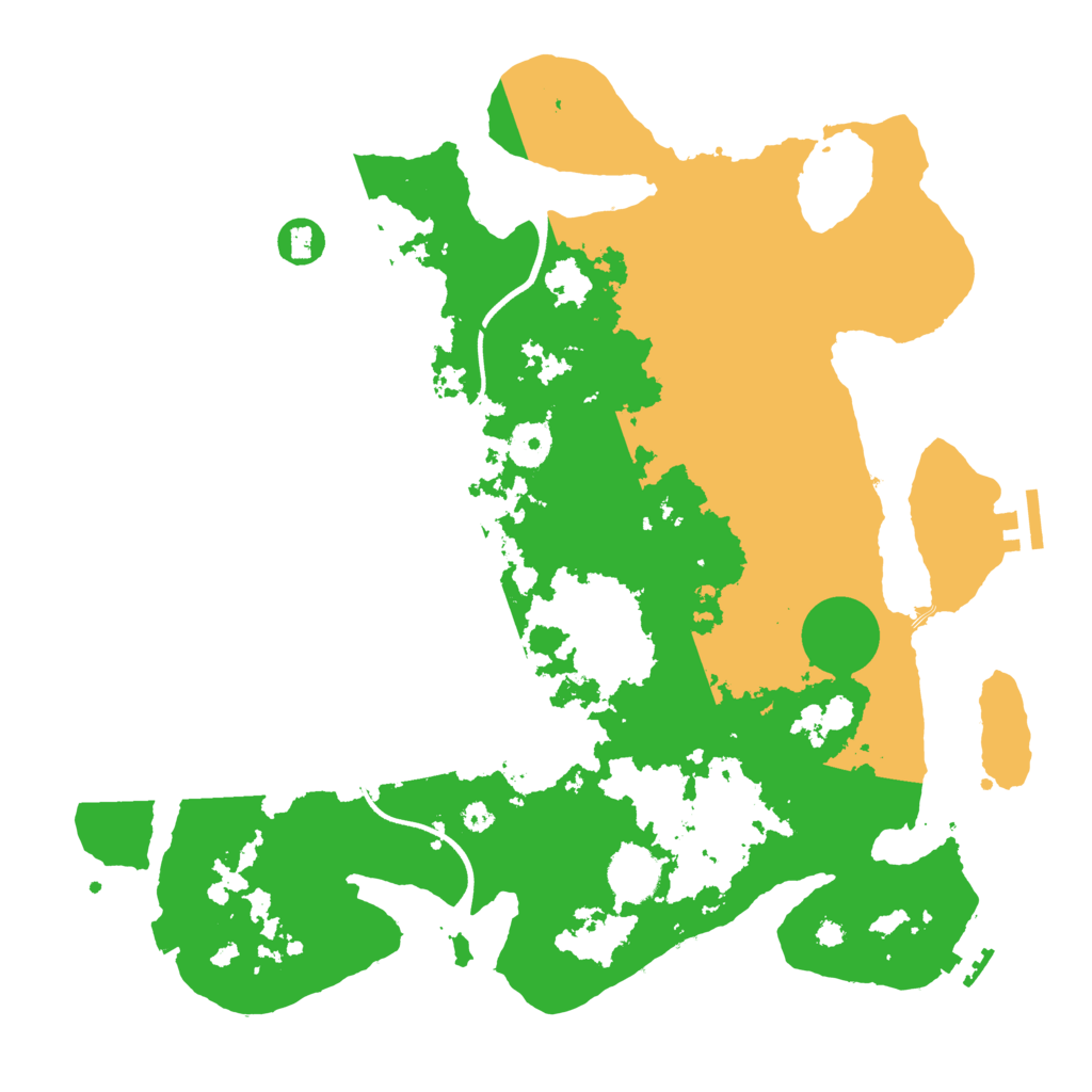 Biome Rust Map: Procedural Map, Size: 3700, Seed: 1540809185