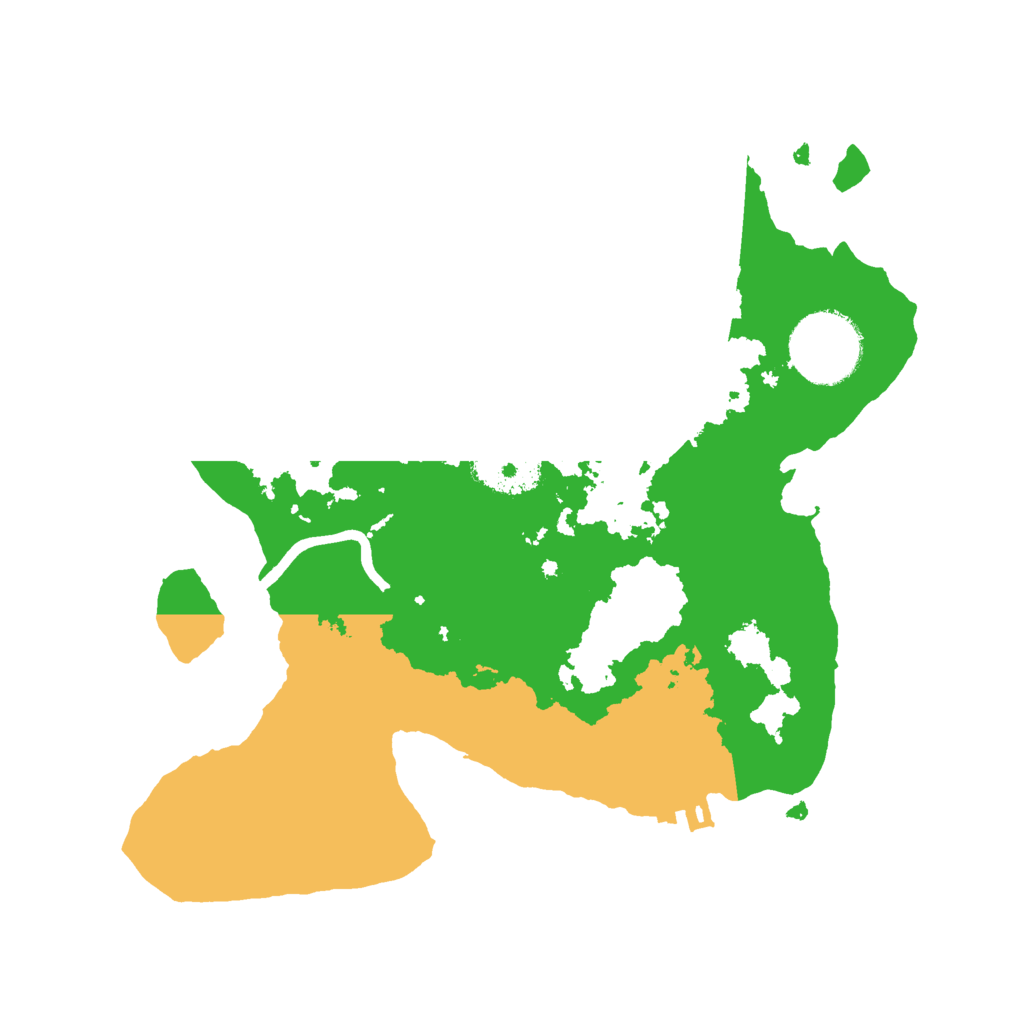 Biome Rust Map: Procedural Map, Size: 2500, Seed: 23017