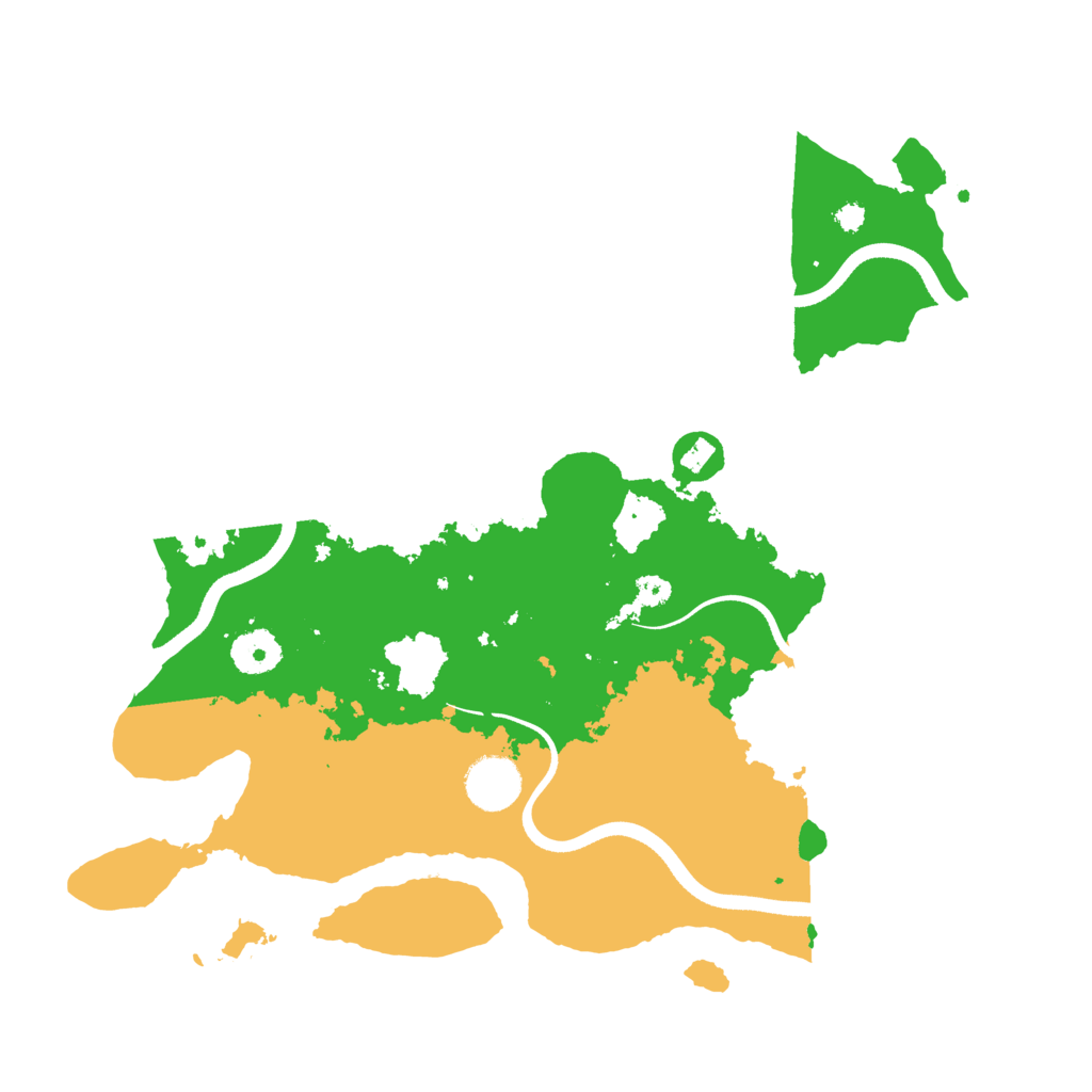 Biome Rust Map: Procedural Map, Size: 3500, Seed: 148585380