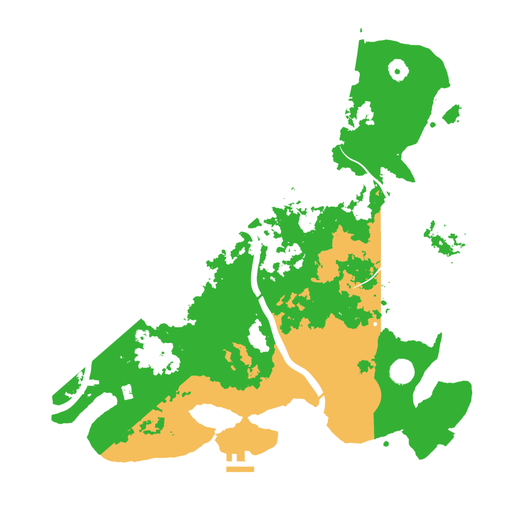 Biome Rust Map: Procedural Map, Size: 3700, Seed: 914327300