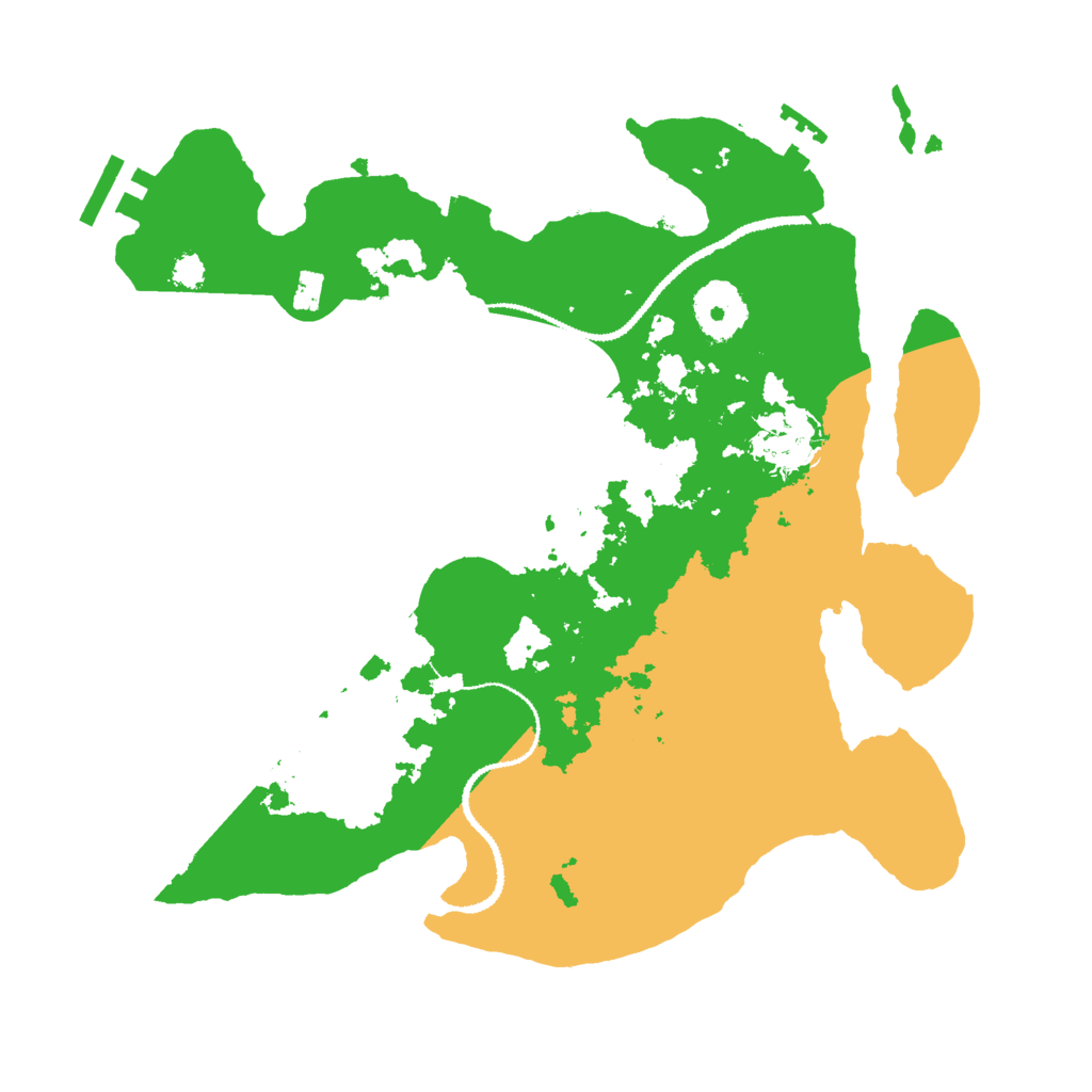 Biome Rust Map: Procedural Map, Size: 3000, Seed: 42276