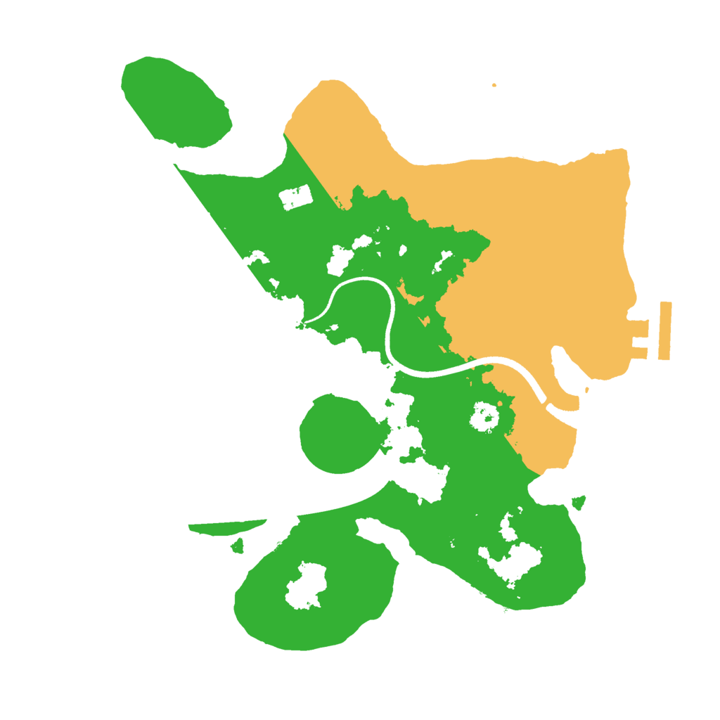 Biome Rust Map: Procedural Map, Size: 2500, Seed: 1225653271