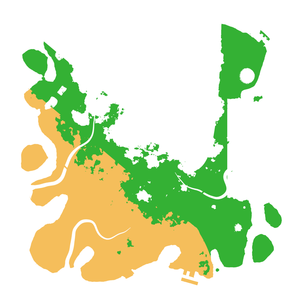 Biome Rust Map: Procedural Map, Size: 3600, Seed: 9776513