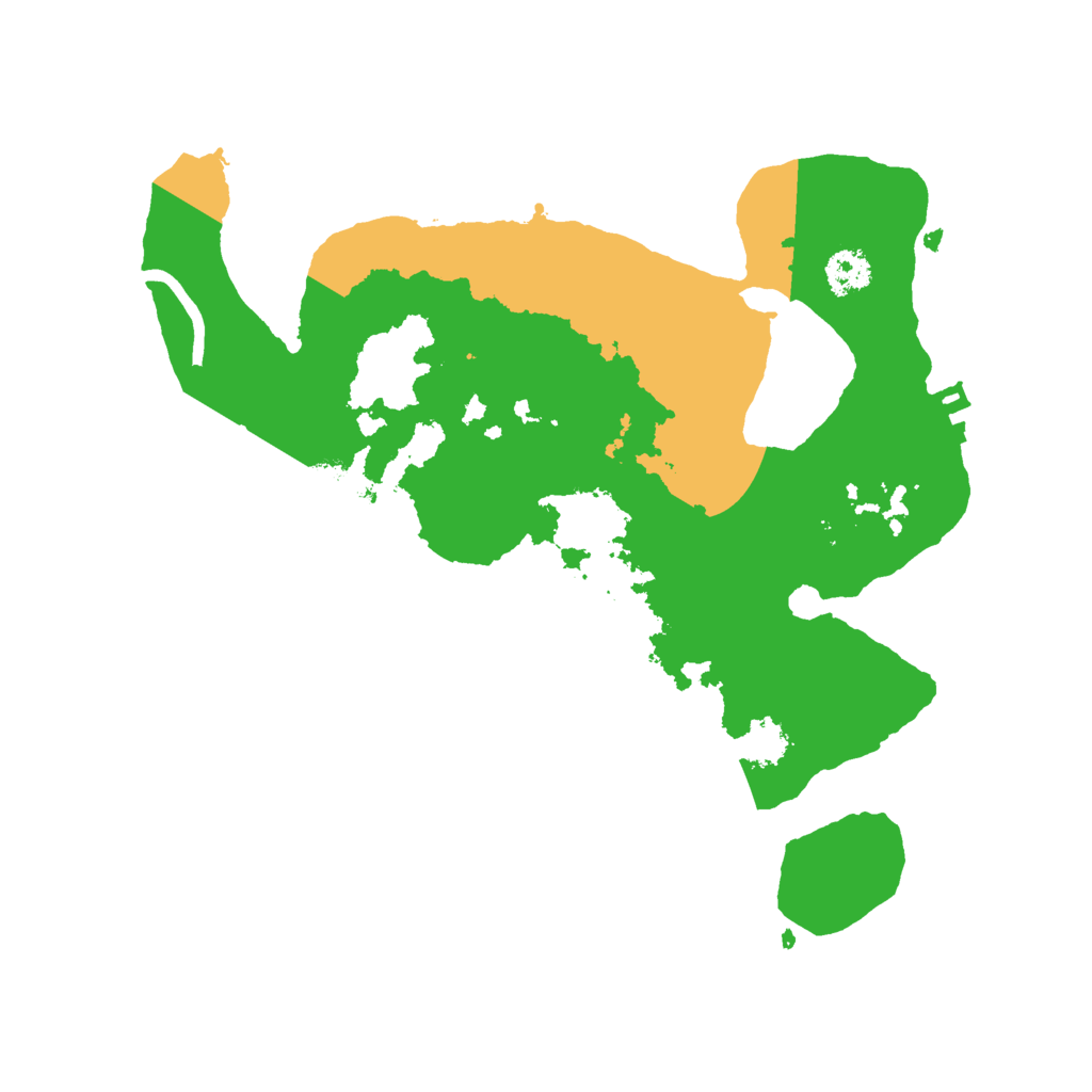 Biome Rust Map: Procedural Map, Size: 2500, Seed: 127631