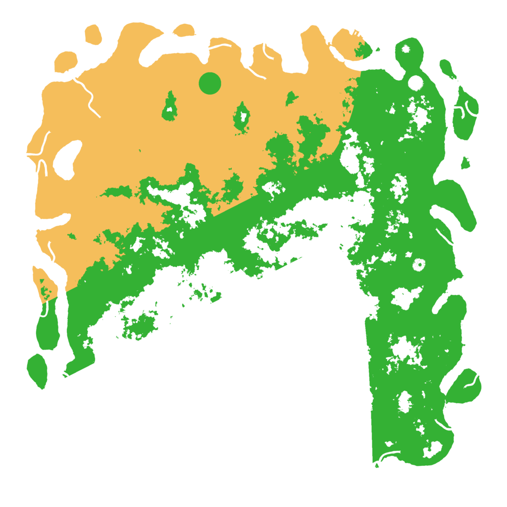 Biome Rust Map: Procedural Map, Size: 6000, Seed: 28472