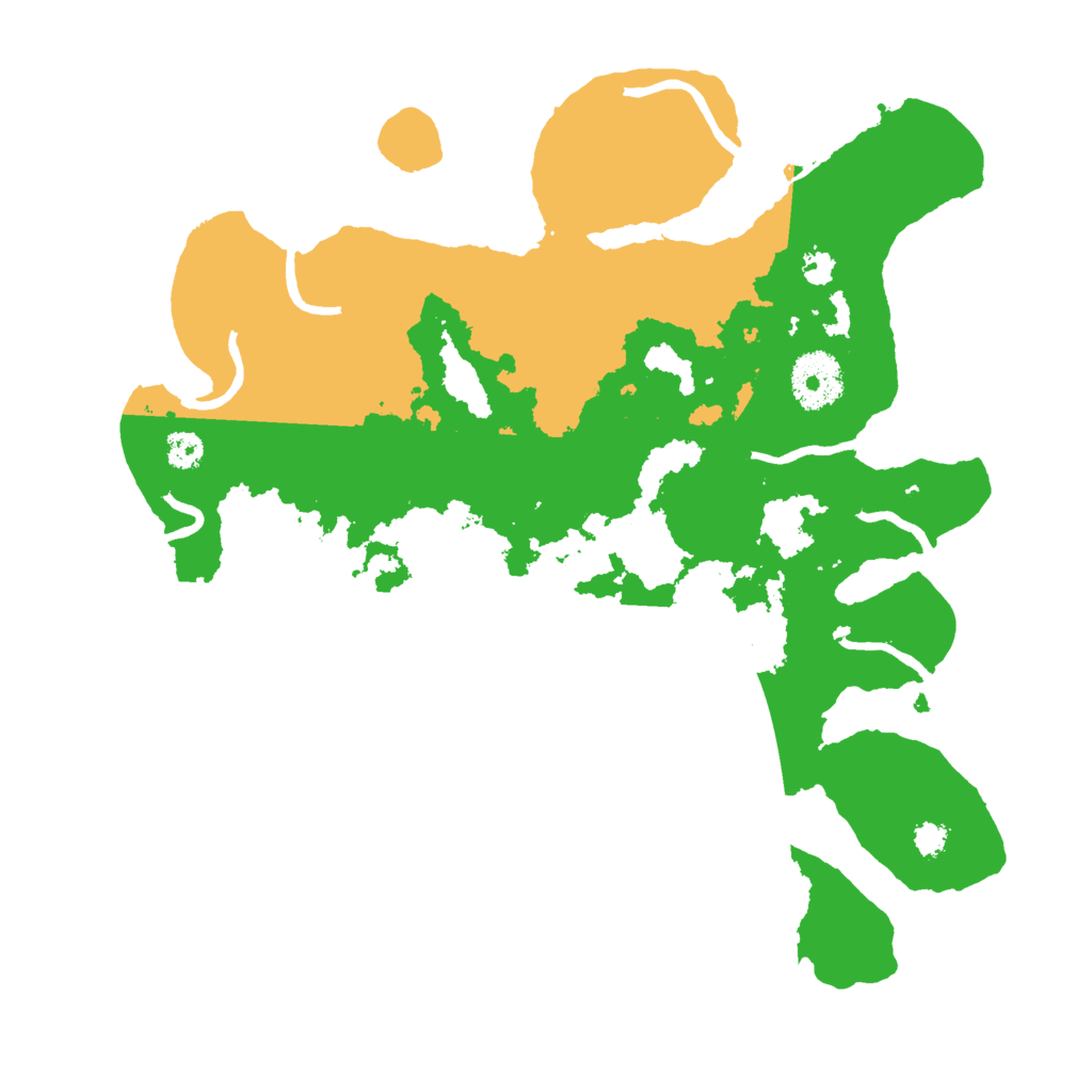Biome Rust Map: Procedural Map, Size: 3000, Seed: 4498