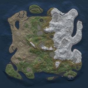 Thumbnail Rust Map: Procedural Map, Size: 3850, Seed: 1294252490, 20 Monuments