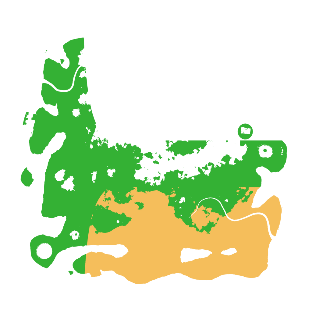 Biome Rust Map: Procedural Map, Size: 3500, Seed: 5513