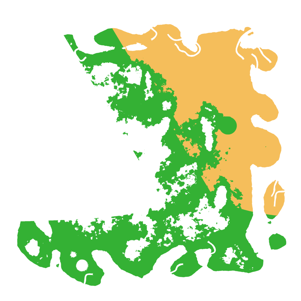 Biome Rust Map: Procedural Map, Size: 4500, Seed: 208339145