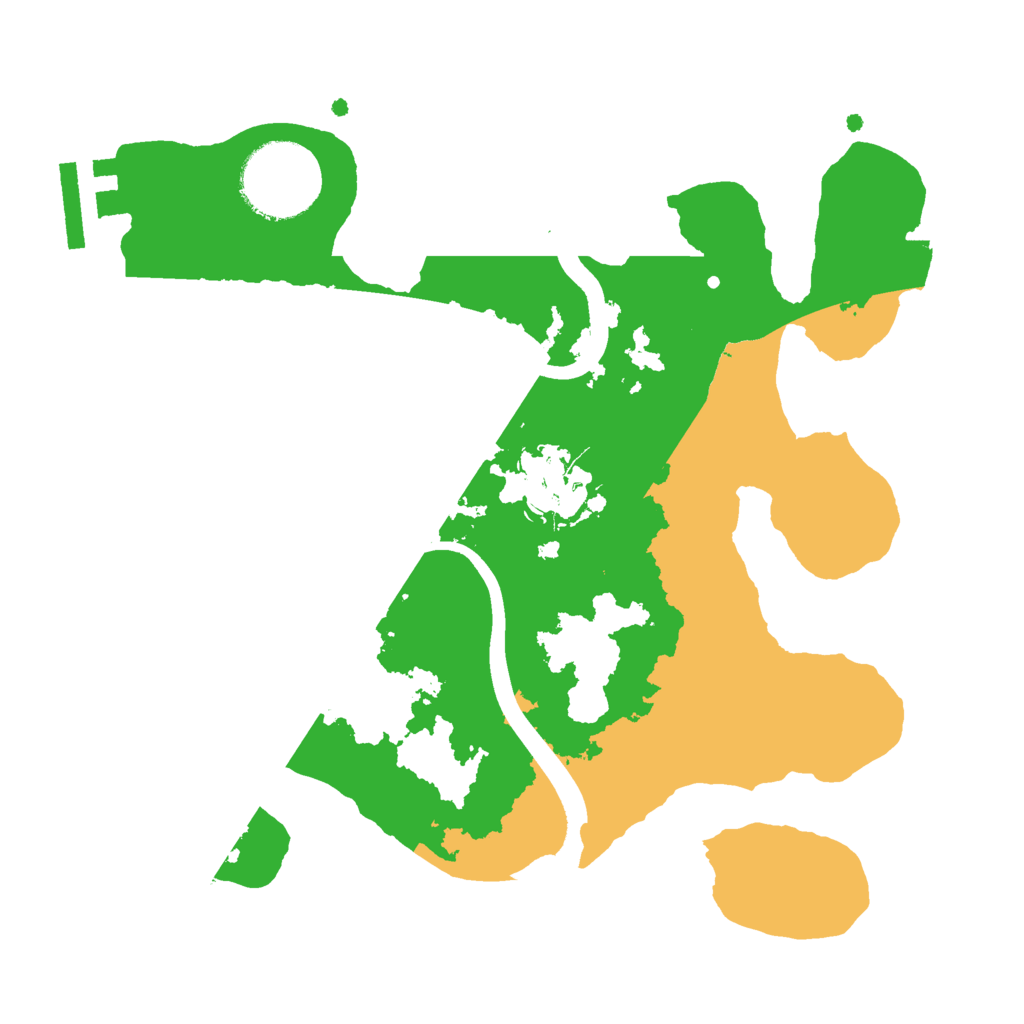 Biome Rust Map: Procedural Map, Size: 2400, Seed: 100816564