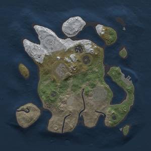 Thumbnail Rust Map: Procedural Map, Size: 2650, Seed: 2650, 10 Monuments