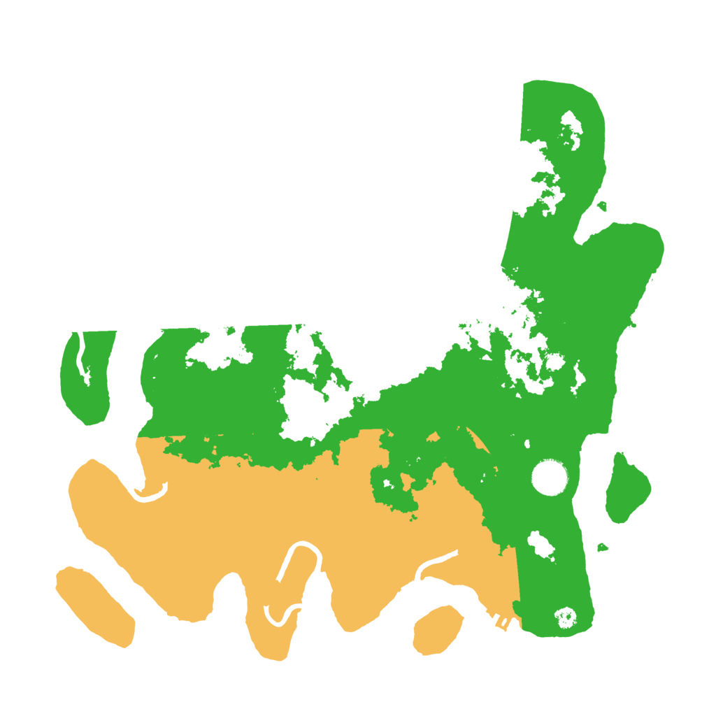 Biome Rust Map: Procedural Map, Size: 3500, Seed: 198369188