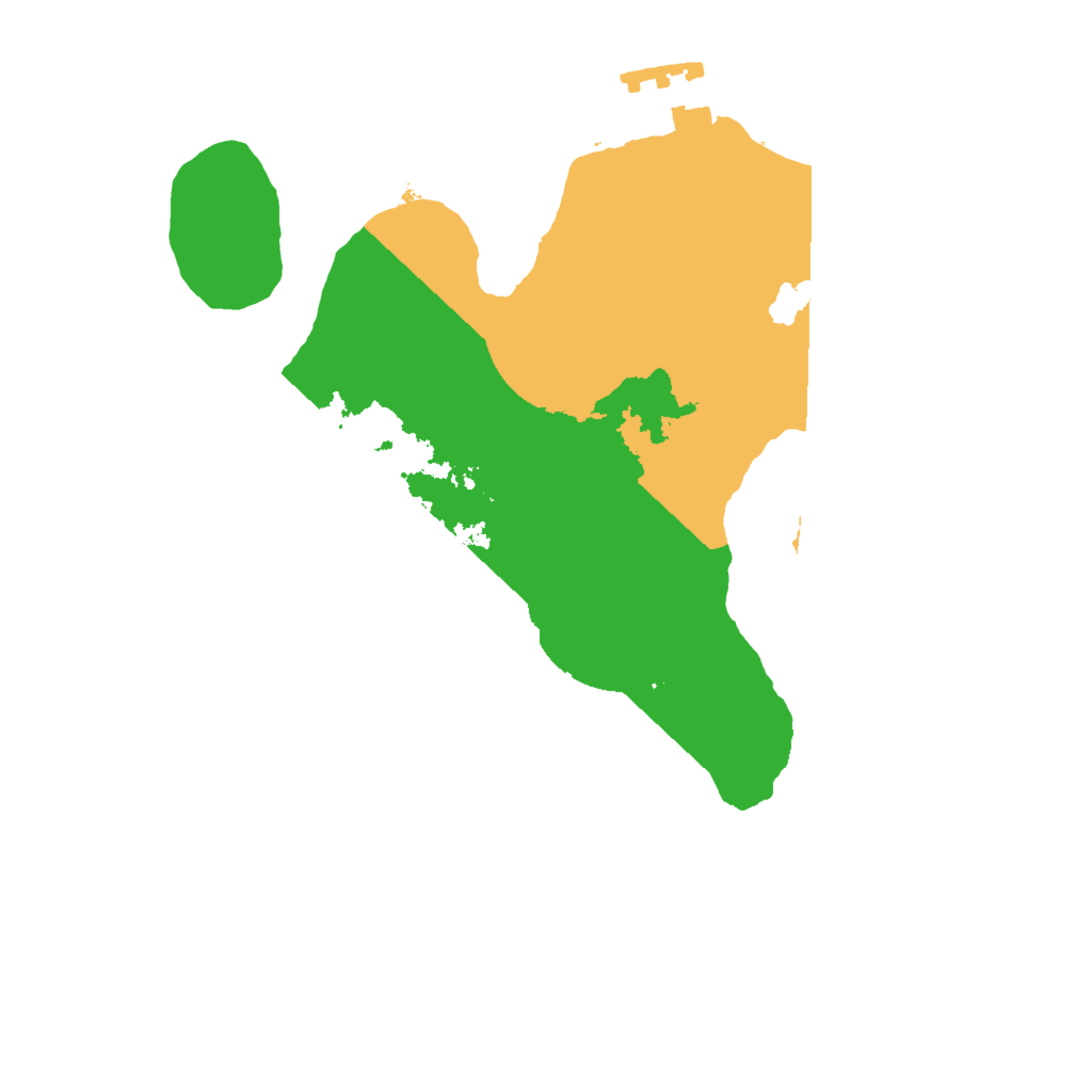 Biome Rust Map: Procedural Map, Size: 2000, Seed: 154