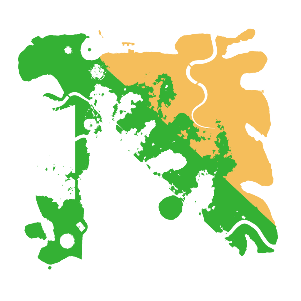 Biome Rust Map: Procedural Map, Size: 3600, Seed: 1800510778