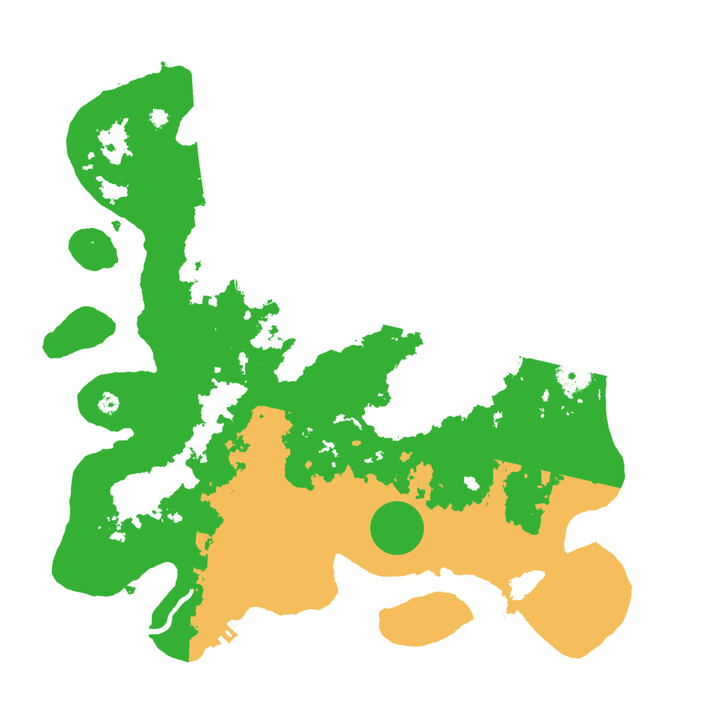 Biome Rust Map: Procedural Map, Size: 3500, Seed: 10245432