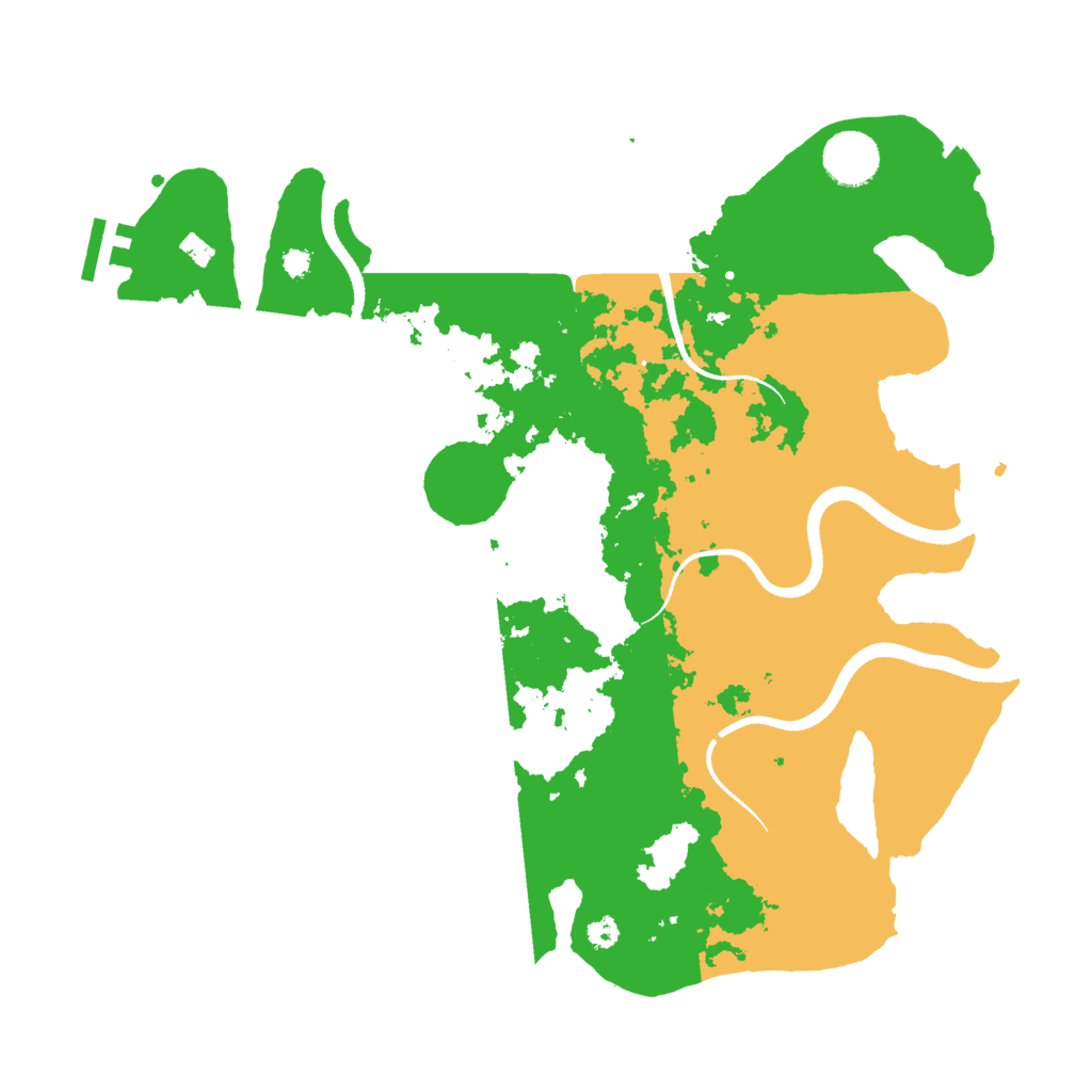 Biome Rust Map: Procedural Map, Size: 3500, Seed: 1556451