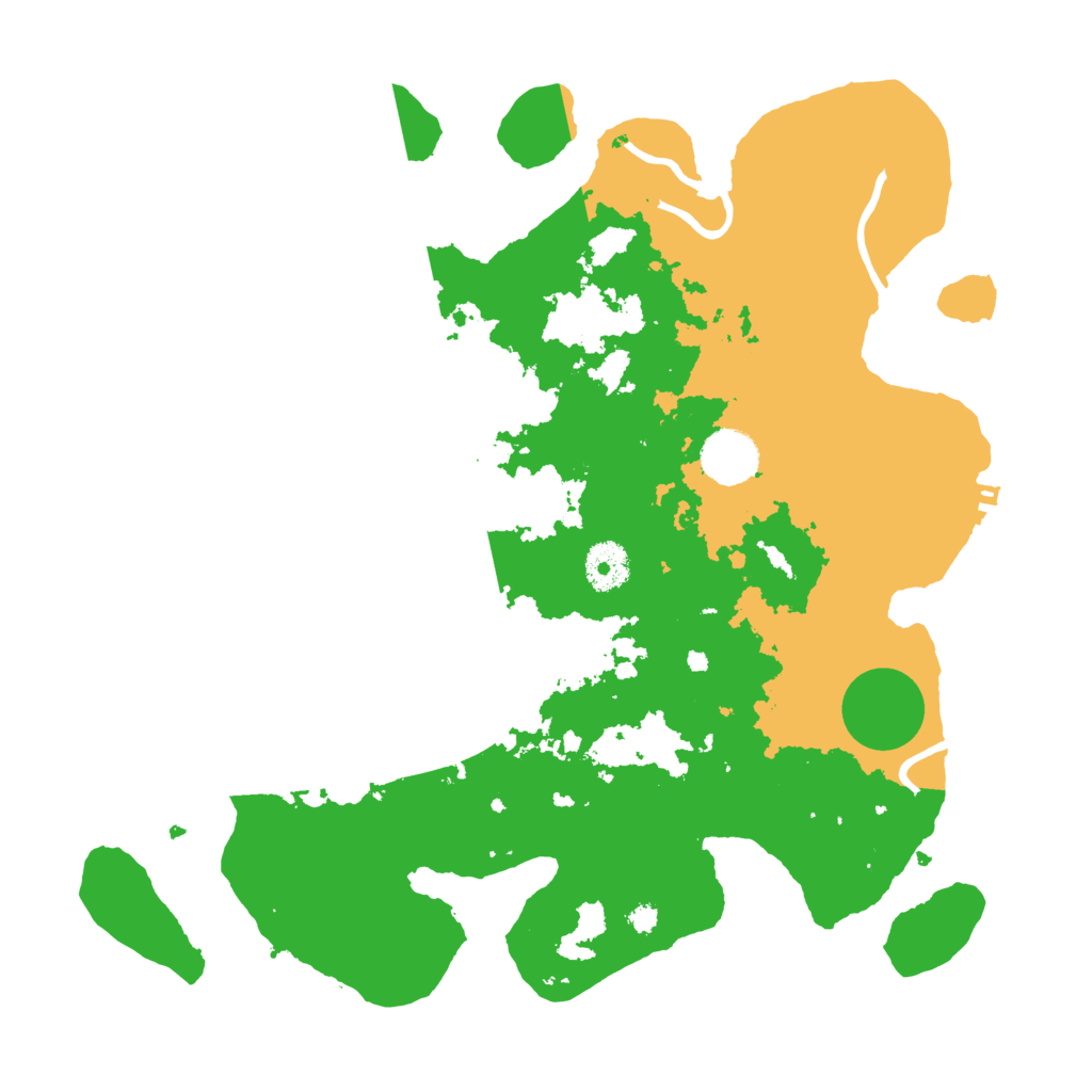 Biome Rust Map: Procedural Map, Size: 3500, Seed: 498082214