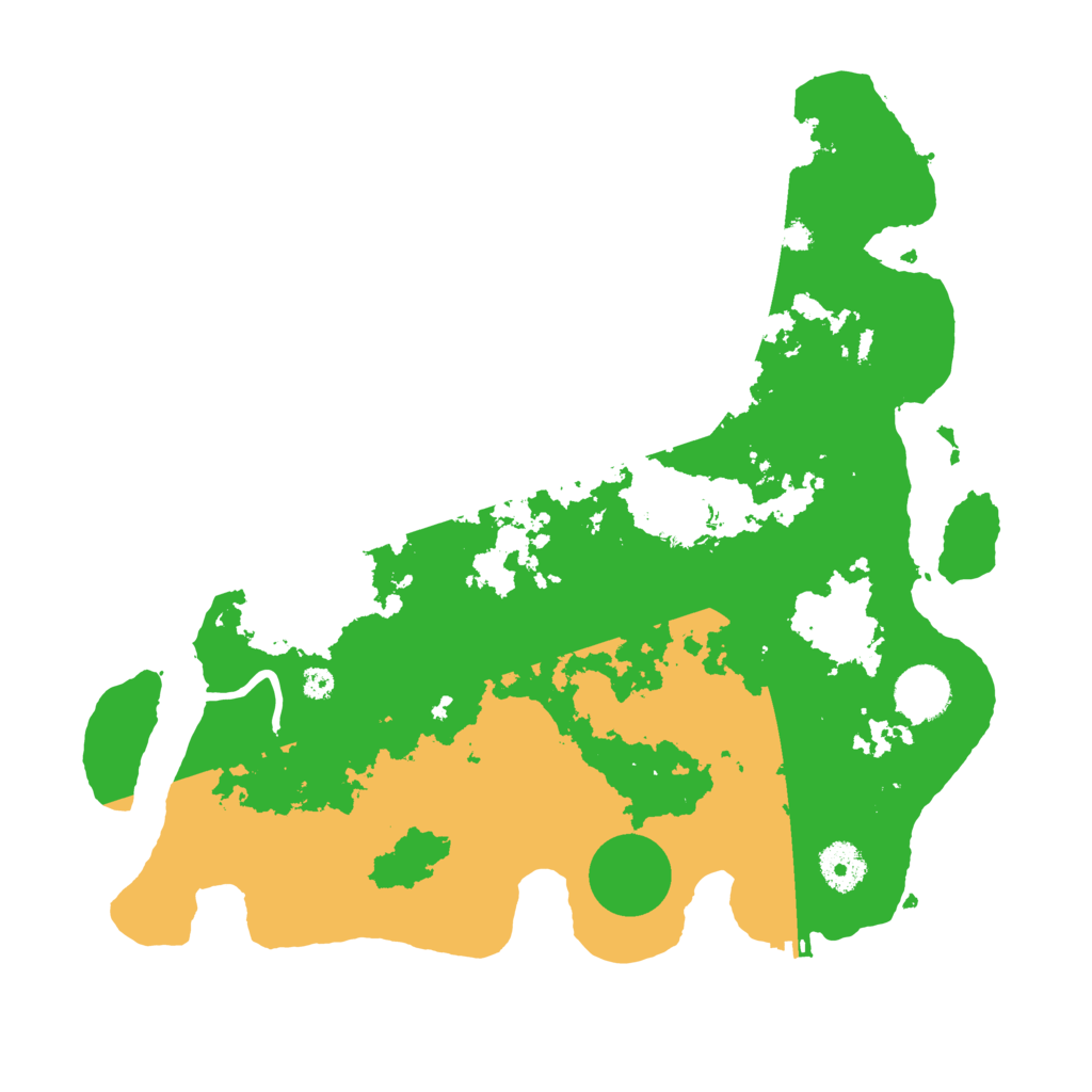 Biome Rust Map: Procedural Map, Size: 3500, Seed: 756197446