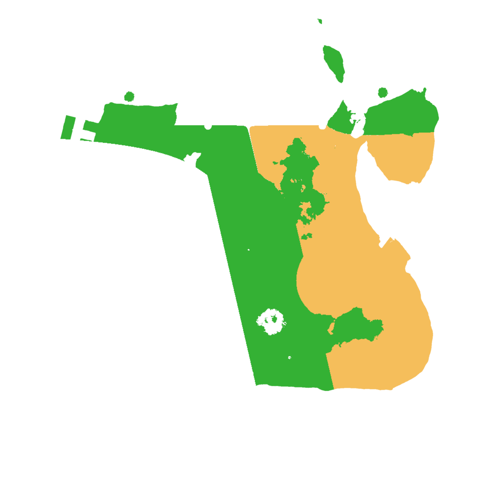 Biome Rust Map: Procedural Map, Size: 2000, Seed: 10101