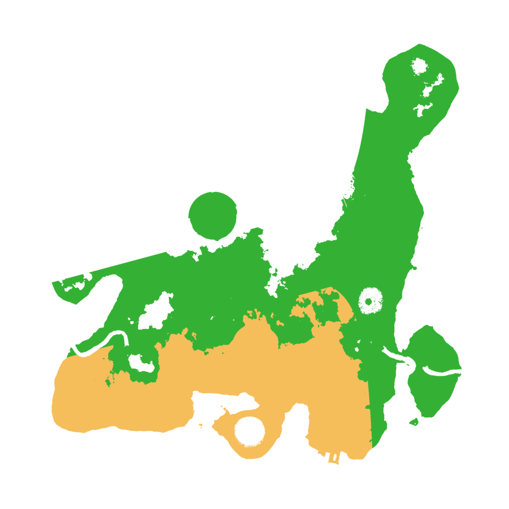Biome Rust Map: Procedural Map, Size: 3000, Seed: 2390