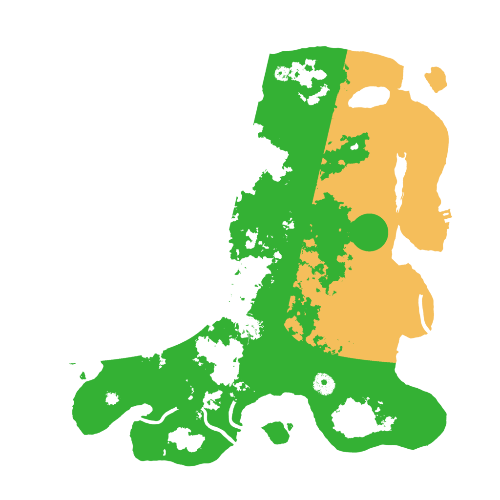 Biome Rust Map: Procedural Map, Size: 3500, Seed: 29832
