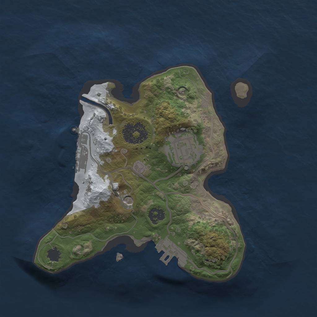 Rust Map: Procedural Map, Size: 2000, Seed: 31102002, 9 Monuments