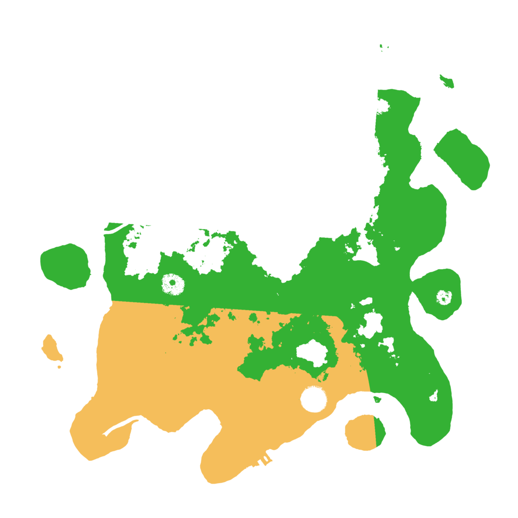 Biome Rust Map: Procedural Map, Size: 3500, Seed: 392157828