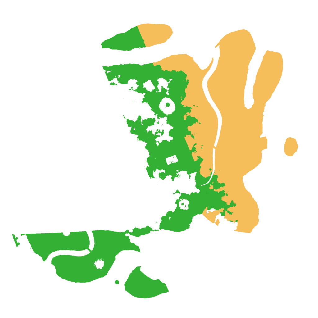 Biome Rust Map: Procedural Map, Size: 3000, Seed: 11251