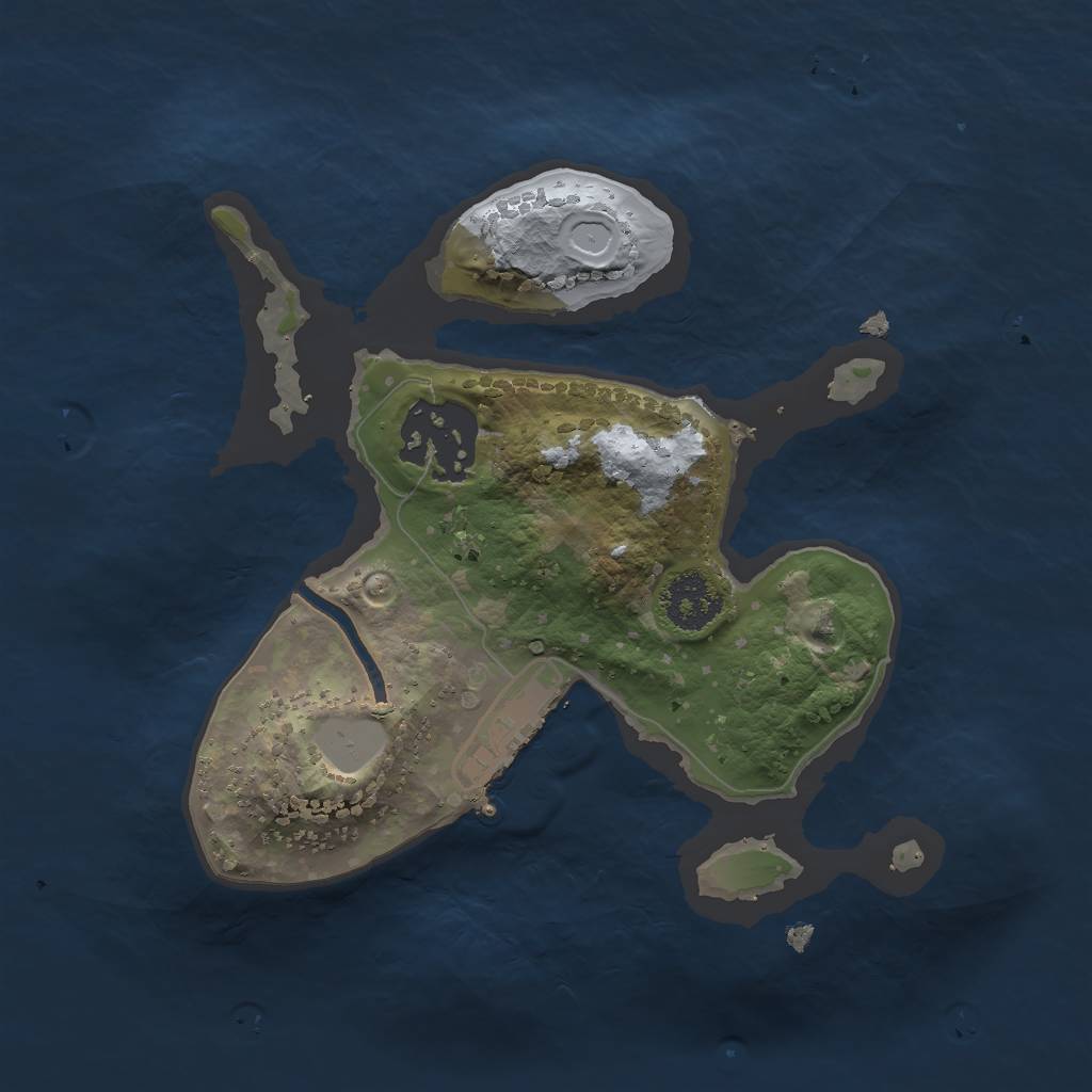 Rust Map: Procedural Map, Size: 2000, Seed: 9028976, 7 Monuments