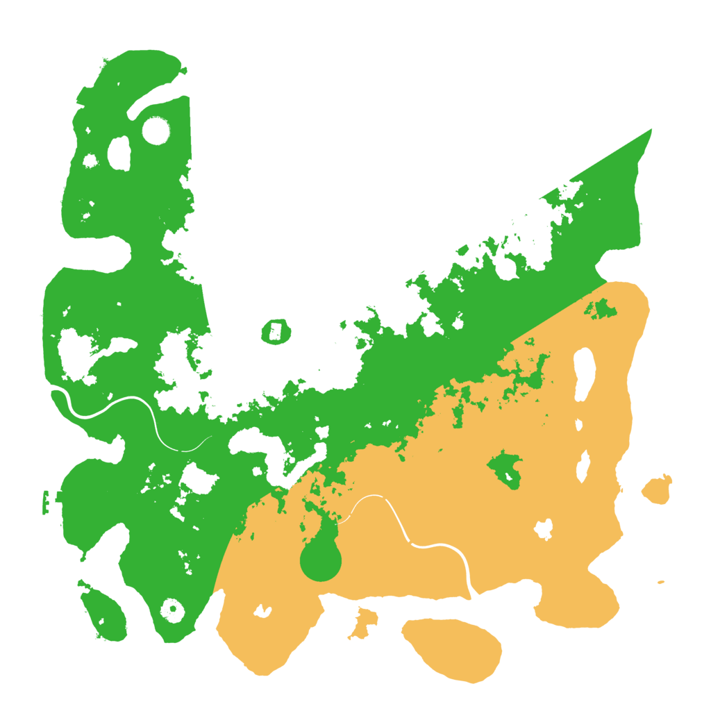 Biome Rust Map: Procedural Map, Size: 4500, Seed: 126345
