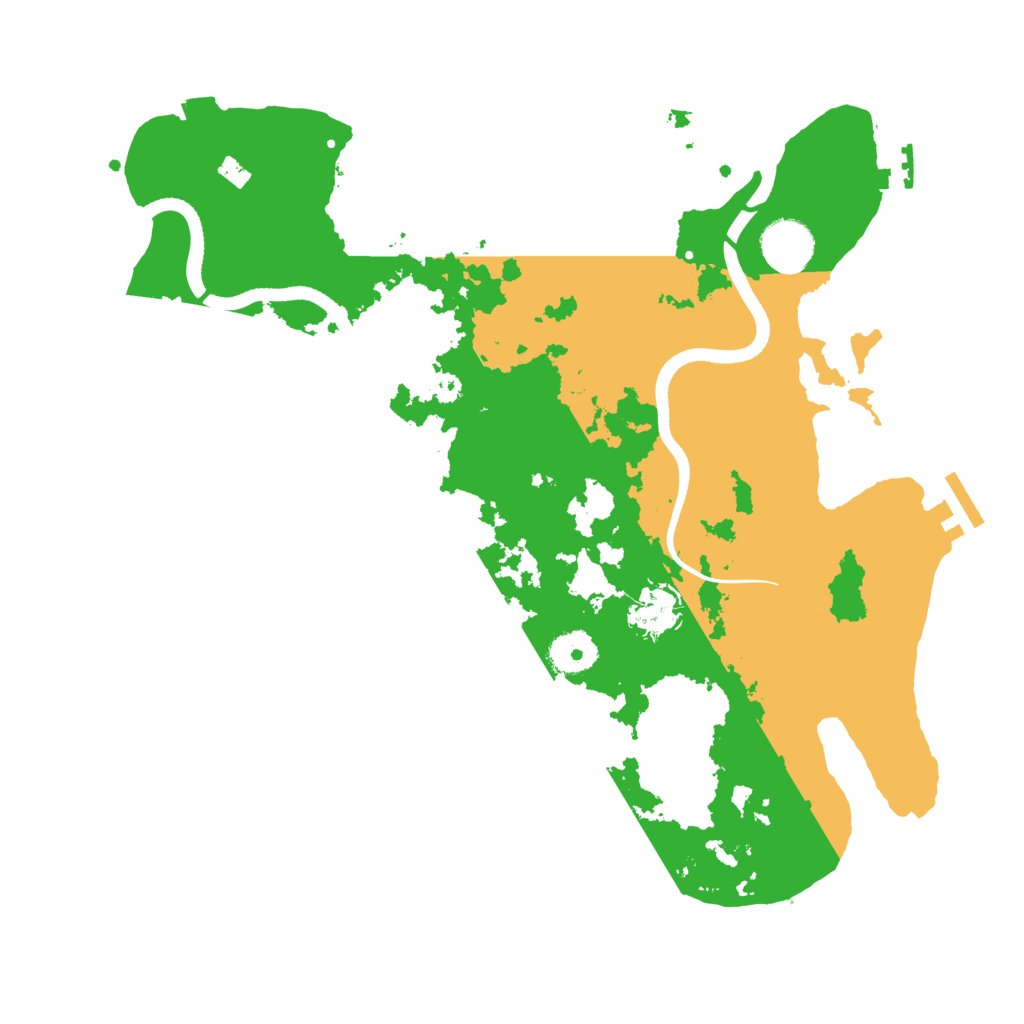 Biome Rust Map: Procedural Map, Size: 3500, Seed: 68452