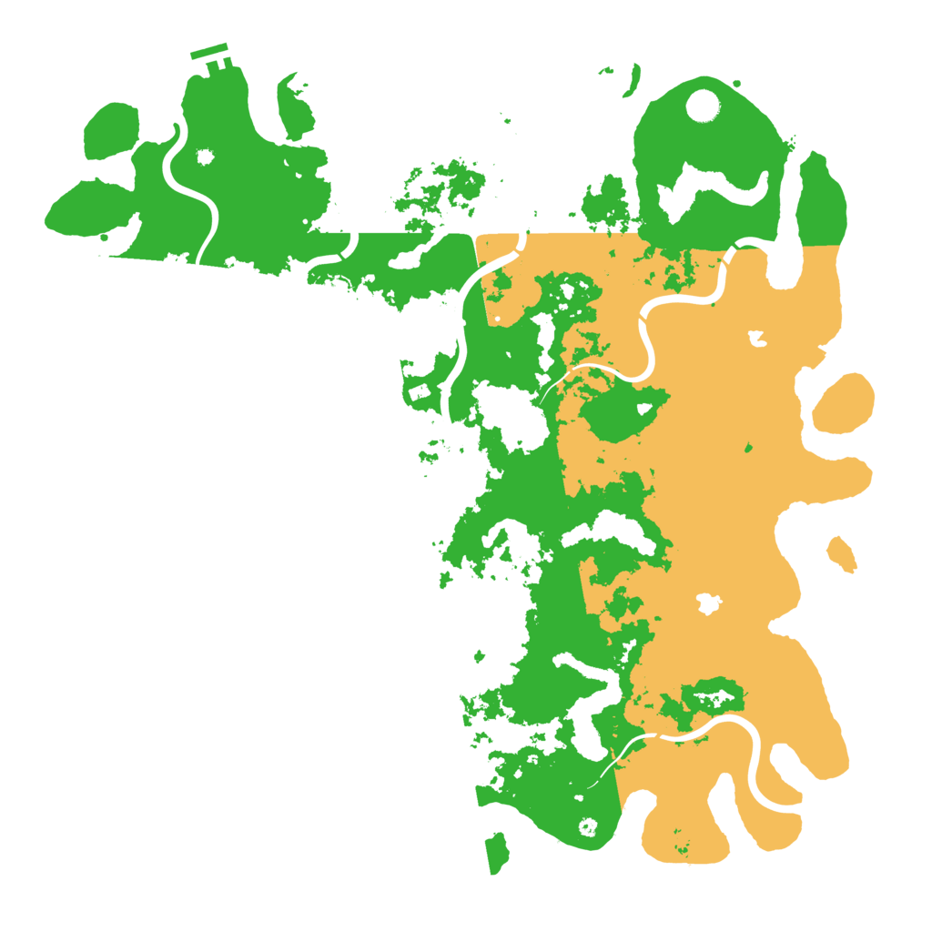 Biome Rust Map: Procedural Map, Size: 5000, Seed: 6193