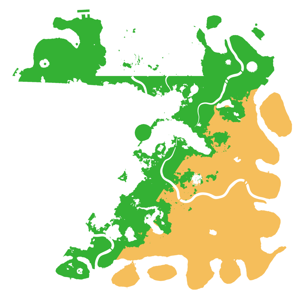 Biome Rust Map: Procedural Map, Size: 5000, Seed: 5936425