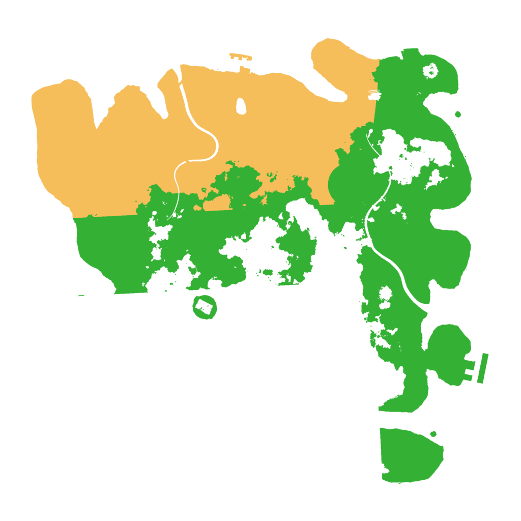 Biome Rust Map: Procedural Map, Size: 3500, Seed: 554781308